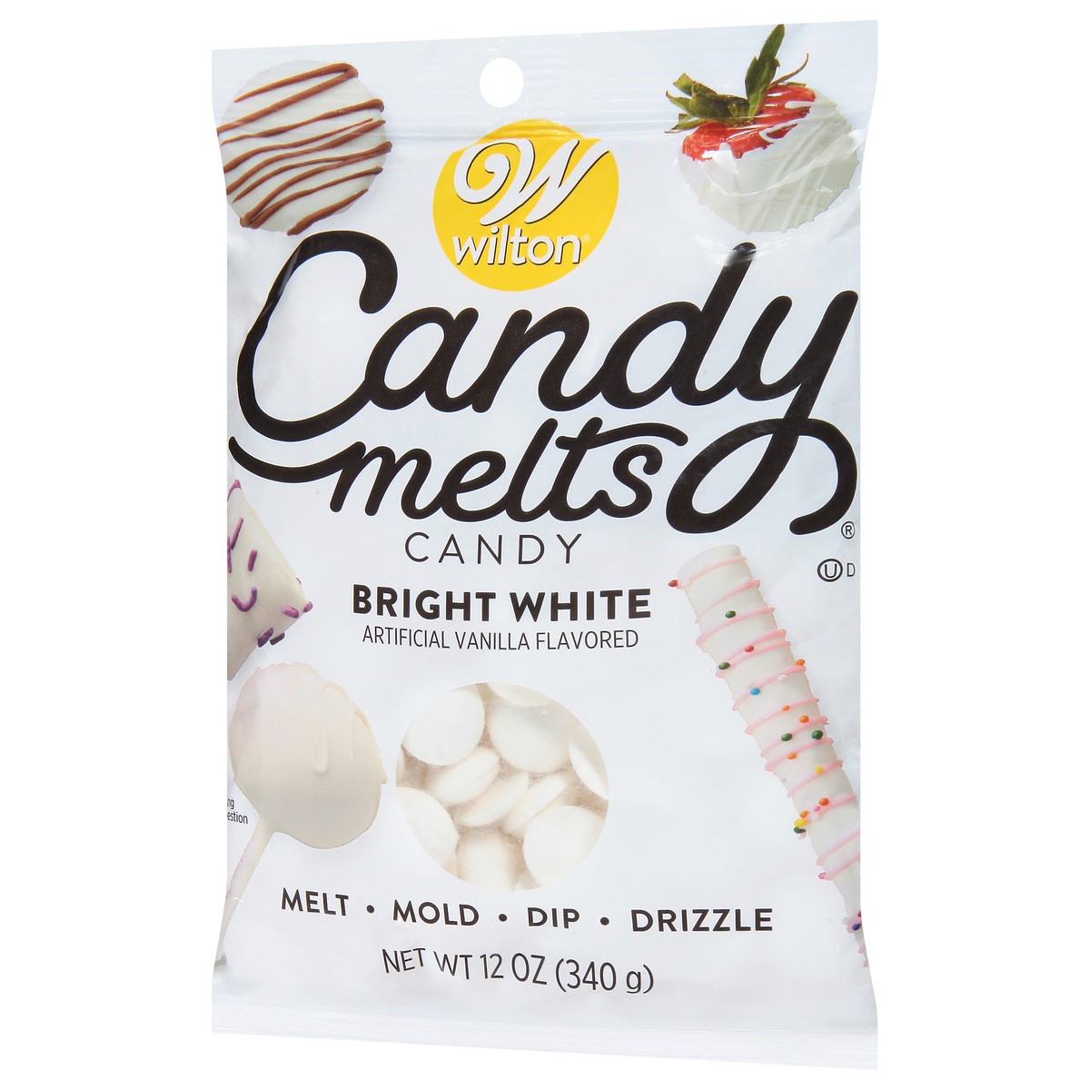 slide 3 of 9, Wilton Bright White Vanilla Flavored Candy Melts 12 oz, 12 oz