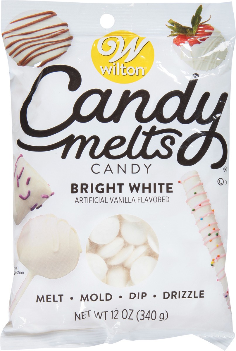 slide 5 of 9, Wilton Bright White Vanilla Flavored Candy Melts 12 oz, 12 oz