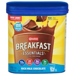 Carnation Breakfast Essentials Rich Milk Chocolate Nutritional Powder Drink Mix 17.7 oz