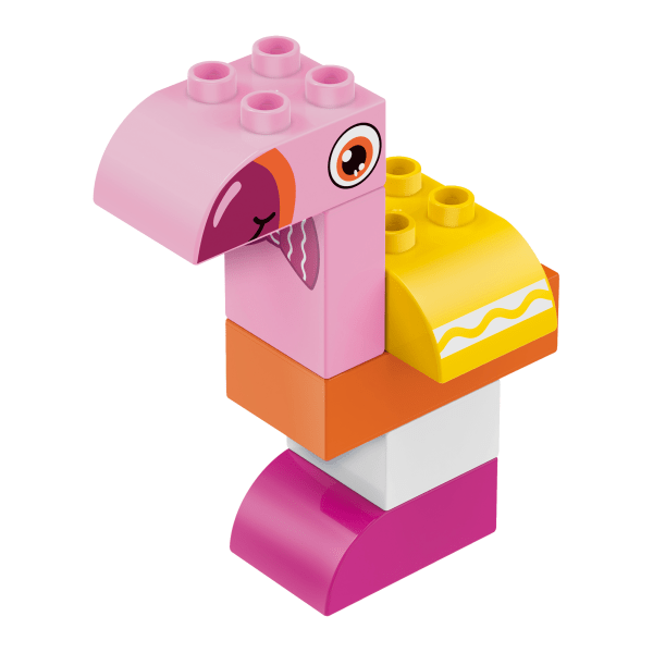 slide 2 of 6, Brickcraft Crayola Pink Flamingo Building Set, Set Of 6 Pieces, 1 ct