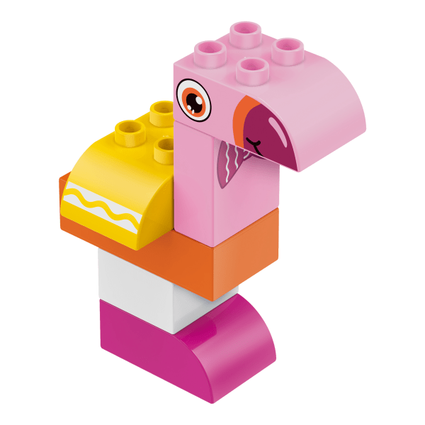 slide 4 of 6, Brickcraft Crayola Pink Flamingo Building Set, Set Of 6 Pieces, 1 ct