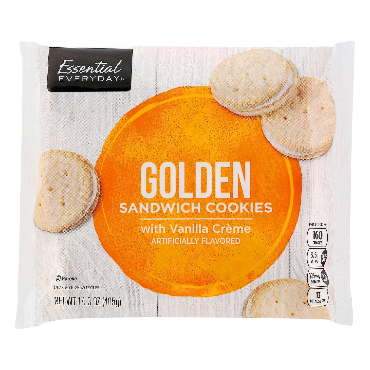 slide 1 of 1, Ee Sandwch Cookie Goldn W/Van Creme, 14.3 oz