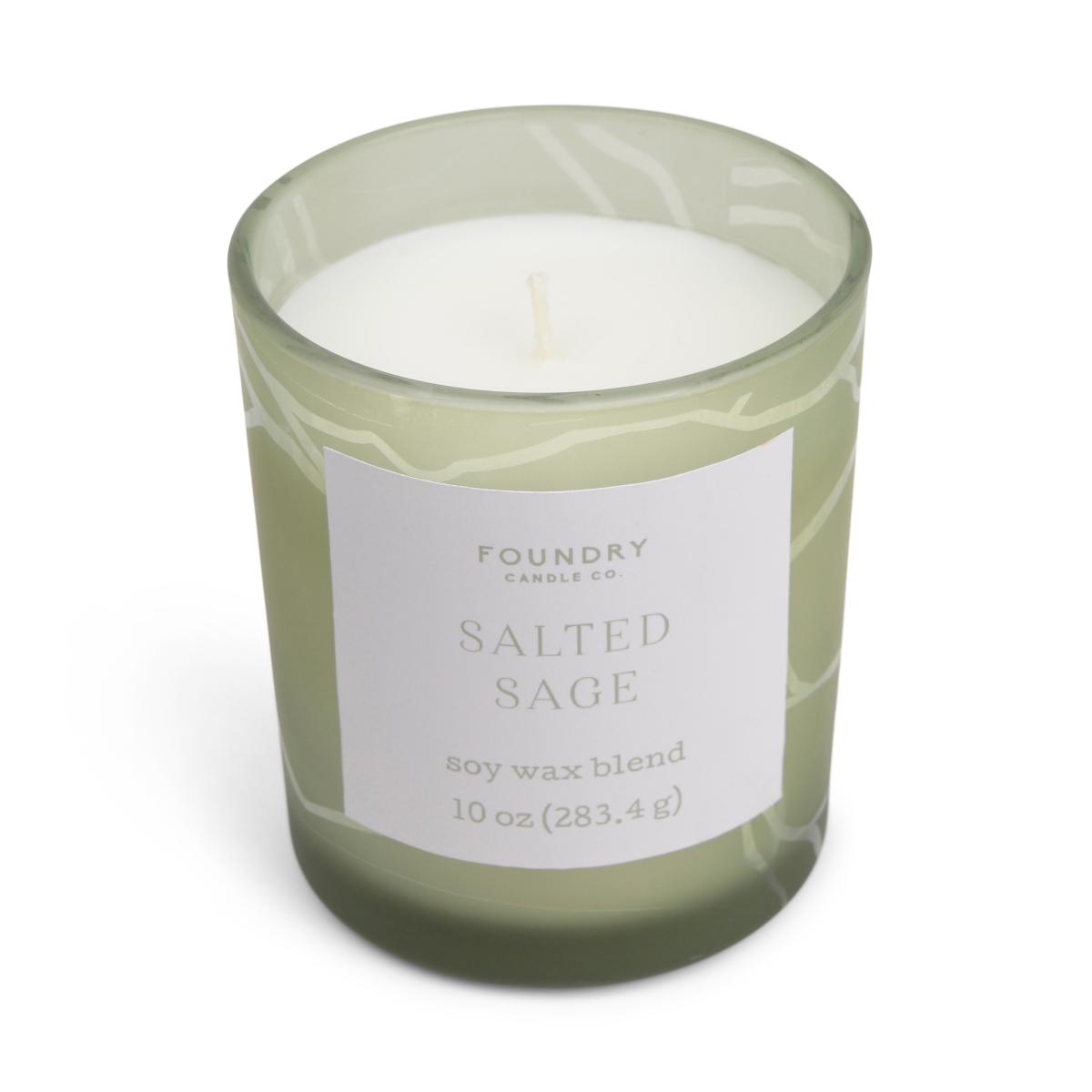 slide 3 of 3, Foundry Frosted Glass Salted Sage, 10 oz