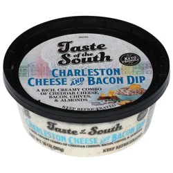 Taste of the South Charleston Cheese and Bacon Dip 10 oz