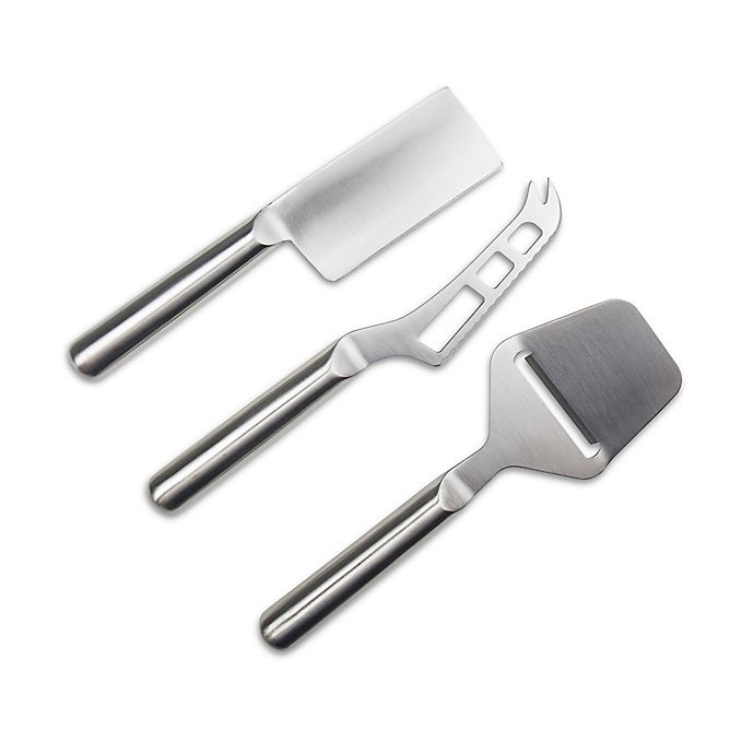 slide 1 of 3, Artisanal Kitchen Supply Stainless Steel Cheese Knives, 3 ct