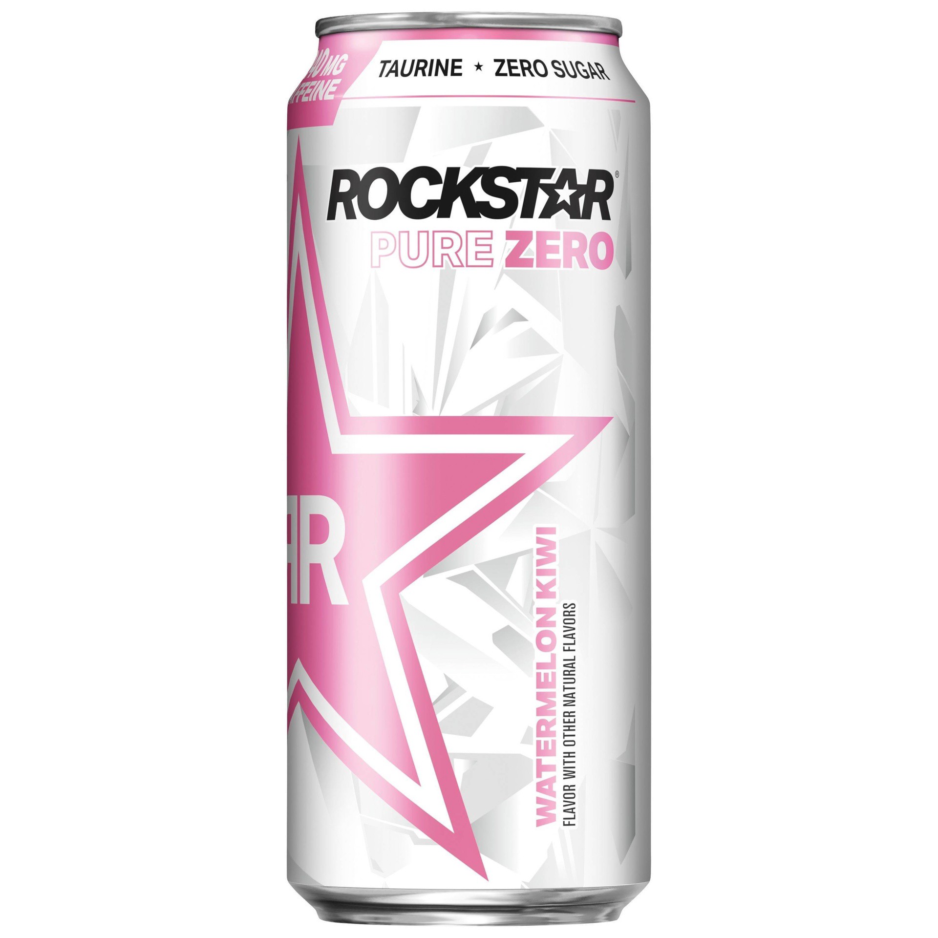 slide 1 of 6, Rockstar Pure Zero Watermelon Kiwi Energy Drink - 16 fl oz Can, 16 fl oz