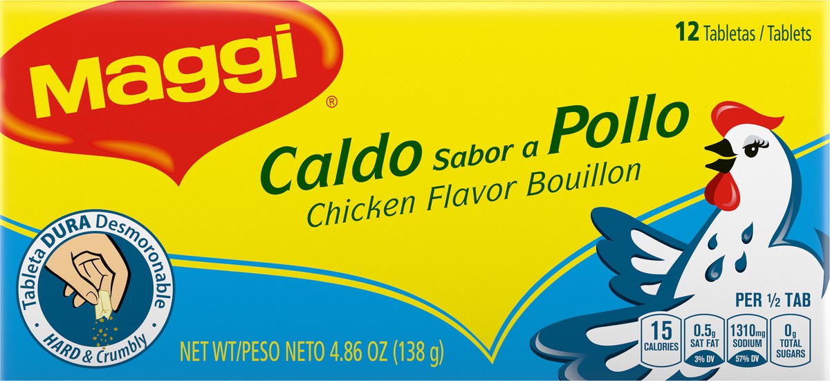 slide 6 of 9, Maggi Chicken Flavor Bouillon Tablets, 4.8 oz