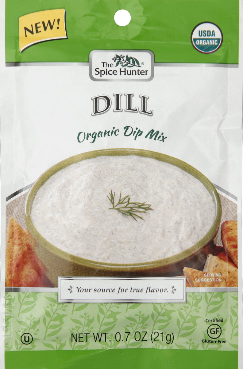 slide 3 of 3, The Spice Hunter Organic Dip Mix Dill, 0.7 oz