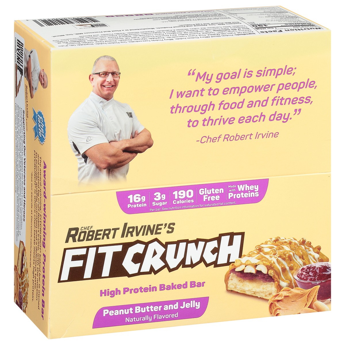 slide 7 of 13, Robert Irvine Baked Peanut Butter and Jelly High Protein Bar 9 - 1.62 oz Bars, 9 ct