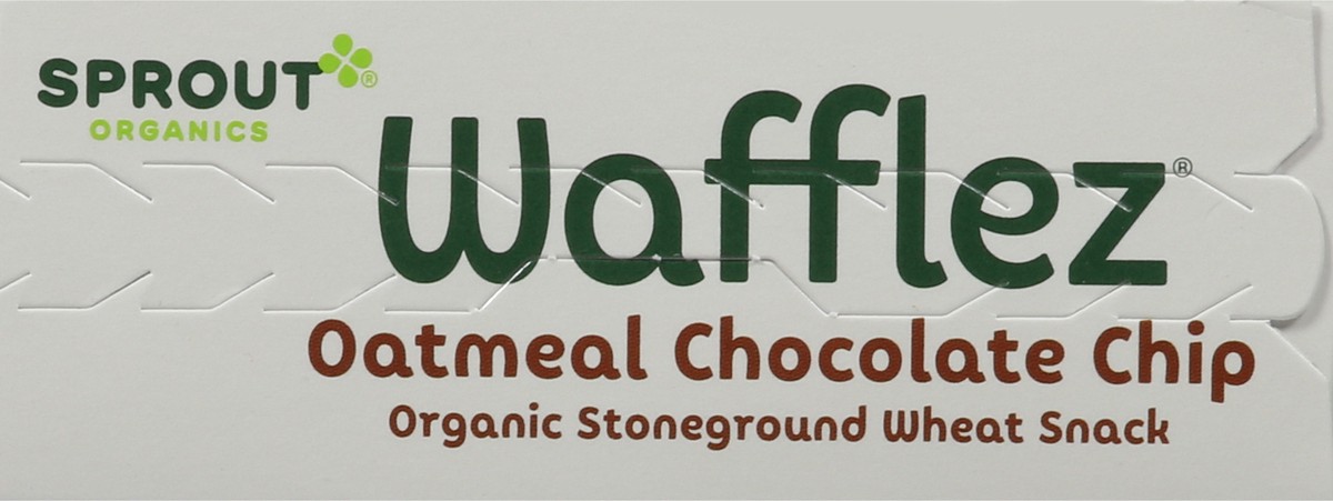 slide 3 of 9, Sprout Organics Wafflez Organic Oatmeal Chocolate Chip Wheatsnack Toddler 5 - 0.63 oz Packets, 5 ct