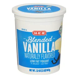 H-E-B Lowfat Blended Yogurt, Vanilla