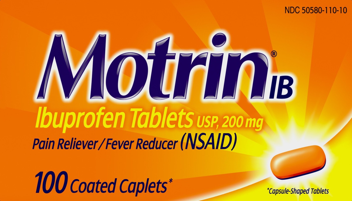 slide 4 of 6, Motrin IB Pain Reliever And Fever Reducer Caplets, 100 ct