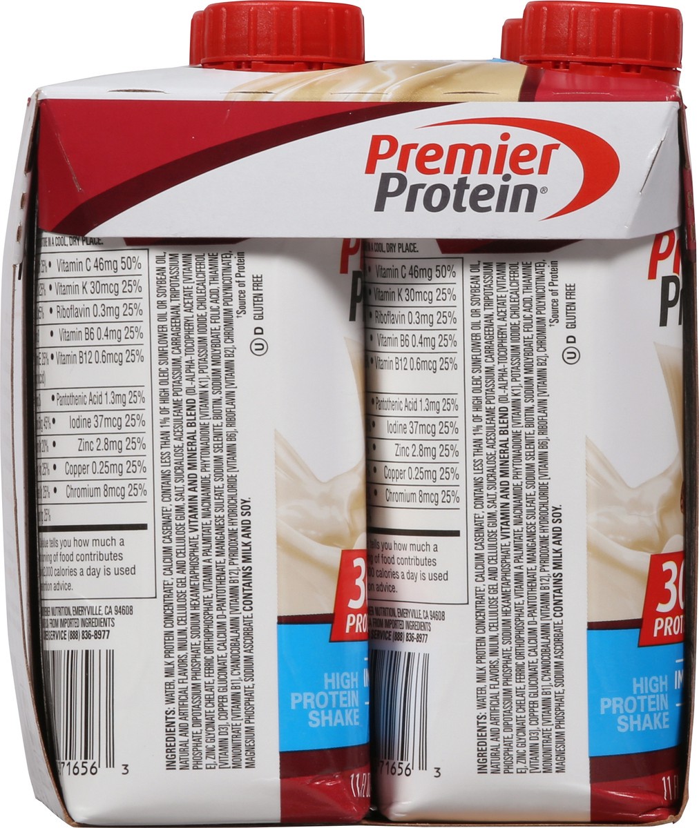 slide 7 of 9, Premier Protein Nutritional Shake - Cinnamon Roll - 11 fl oz/4pk, 4 ct; 11 fl oz