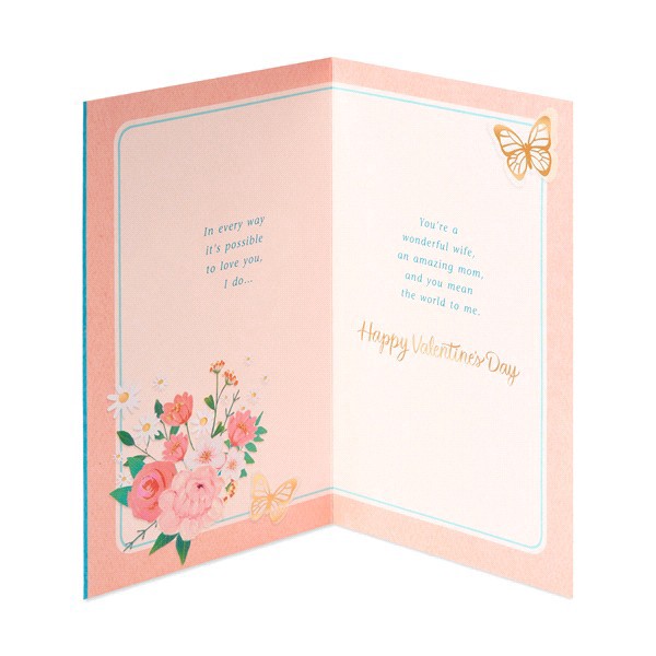 slide 3 of 21, American Greetings Valentine's Day Card for Wife (Butterflies), 1 ct