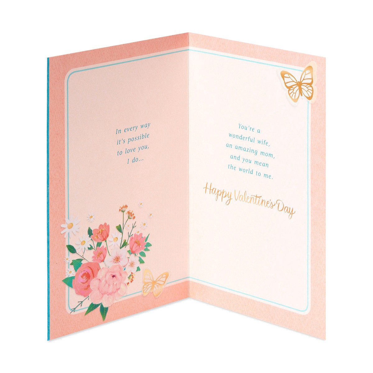 slide 15 of 21, American Greetings Valentine's Day Card for Wife (Butterflies), 1 ct