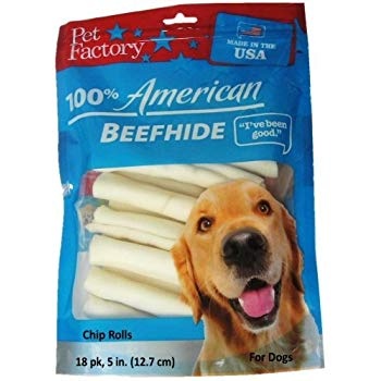 slide 1 of 1, Pet Factory 6In Amer Beefhide Chic Rolls, 2 ct