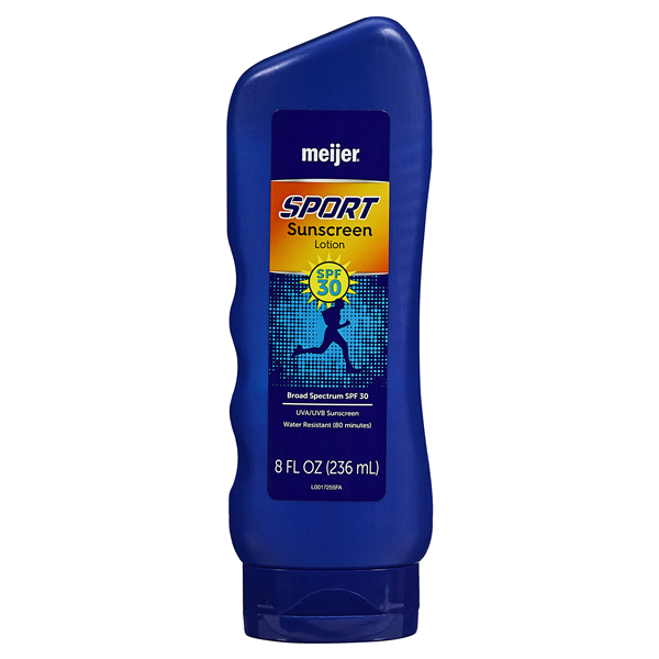 slide 1 of 2, Meijer Sport Sunscreen Lotion SPF 30, 8 oz