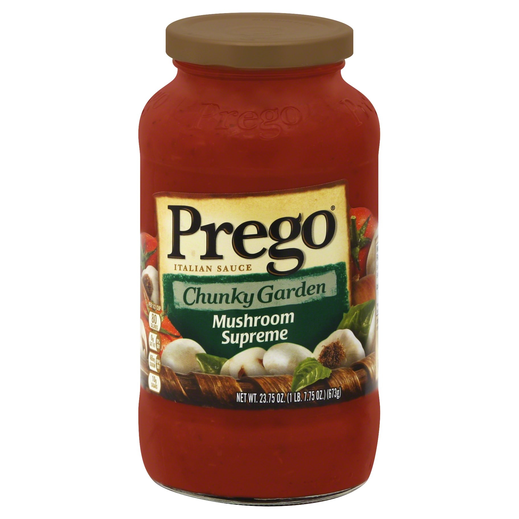 slide 1 of 2, Prego Garden Harvest Mushroom Supreme Italian Sauce, 23.75 oz