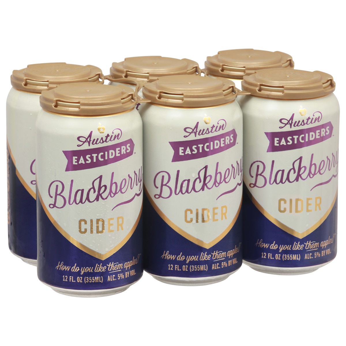 slide 3 of 9, Austin Eastciders Blackberry Hard Cider 6 - 12 fl oz Cans, 6 ct
