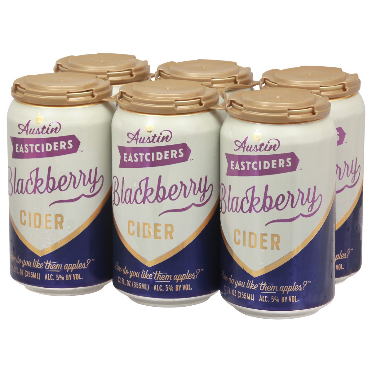 slide 9 of 9, Austin Eastciders Blackberry Hard Cider 6 - 12 fl oz Cans, 6 ct