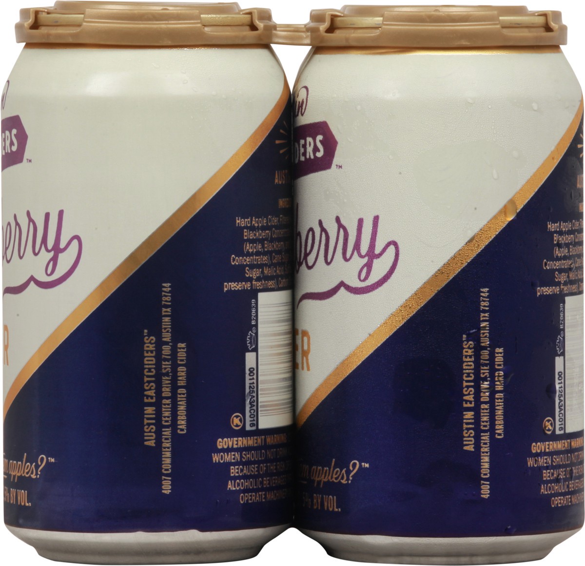 slide 2 of 9, Austin Eastciders Blackberry Hard Cider 6 - 12 fl oz Cans, 6 ct