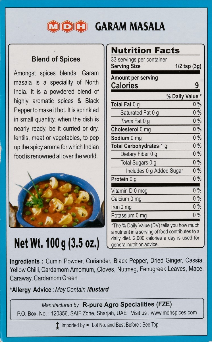 slide 13 of 13, MDH Garam Masala 3.5 oz, 3.5 oz