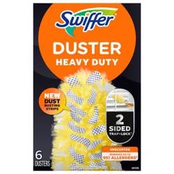 Swiffer Dusters Heavy Duty Multi-Surface Duster Refills for Cleaning, Unscented, 6 Count