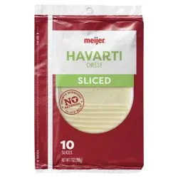 Meijer Sliced Havarti Cheese