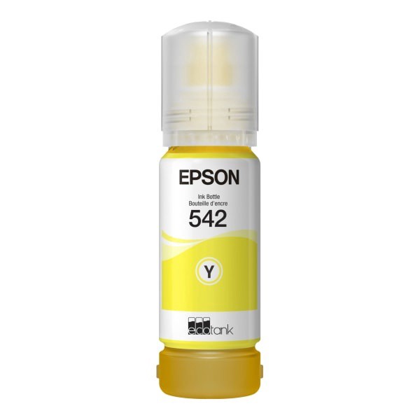 slide 1 of 2, Epson Ecotank 542 Ink Refill, Yellow, T542420-S, 1 ct