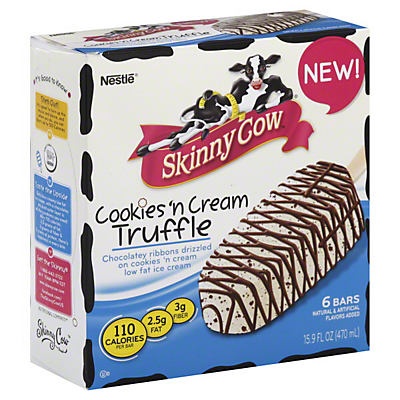 slide 1 of 1, Skinny Cow Cookies/Cream Truffle, 6 ct