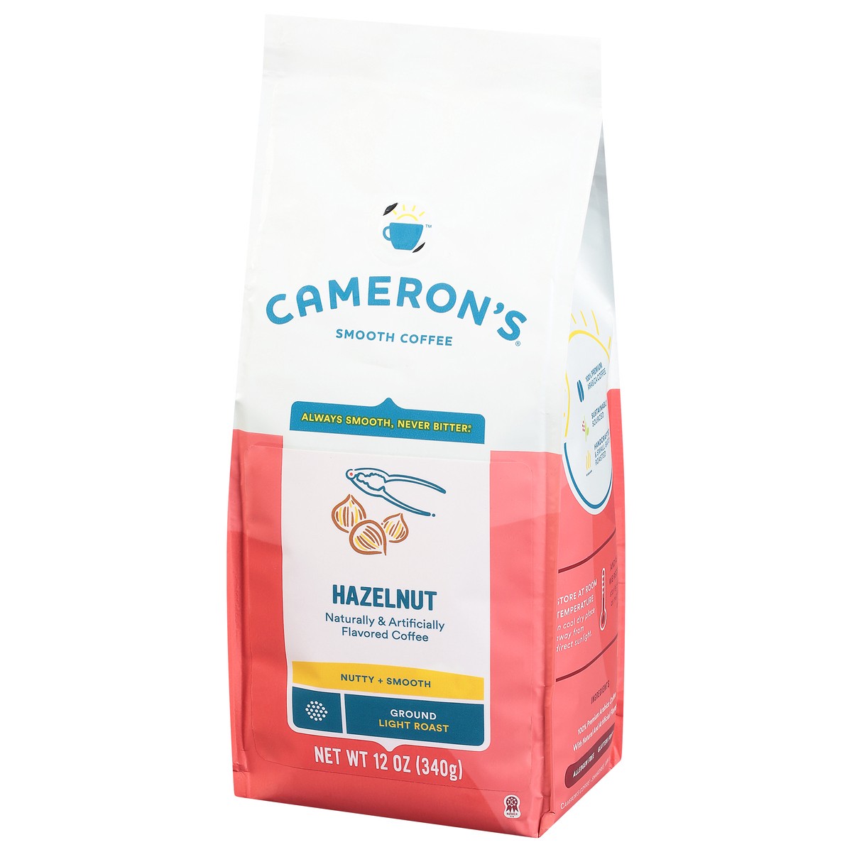 slide 5 of 10, Cameron's Ground Light Roast Hazelnut Coffee - 12 oz, 12 oz