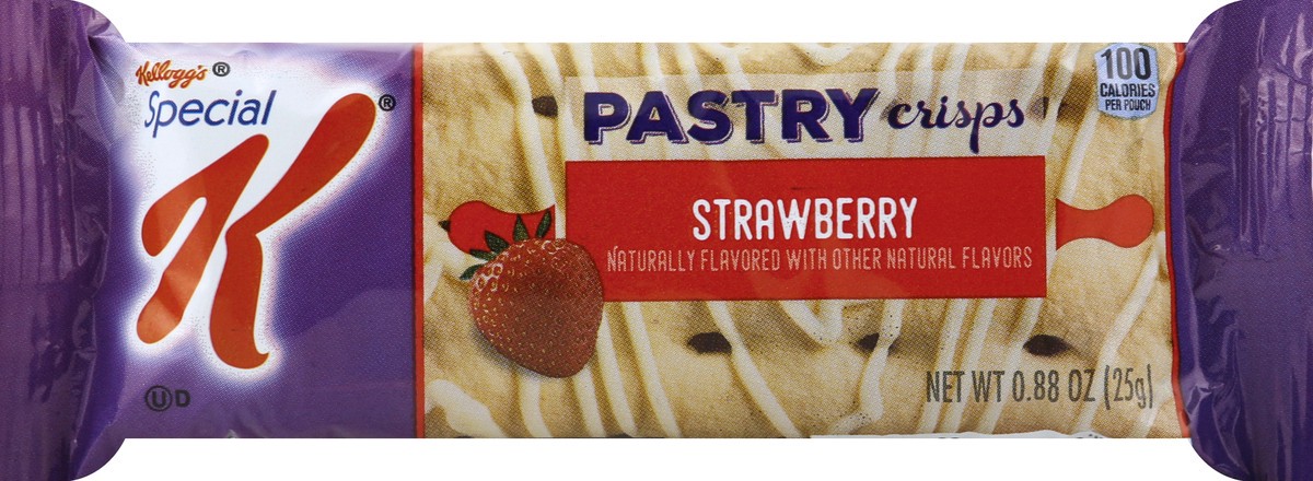 slide 3 of 6, Special K Kellogg's Special K Pastry Crisps, Strawberry, 0.88 oz, 2 Count, 0.88 oz