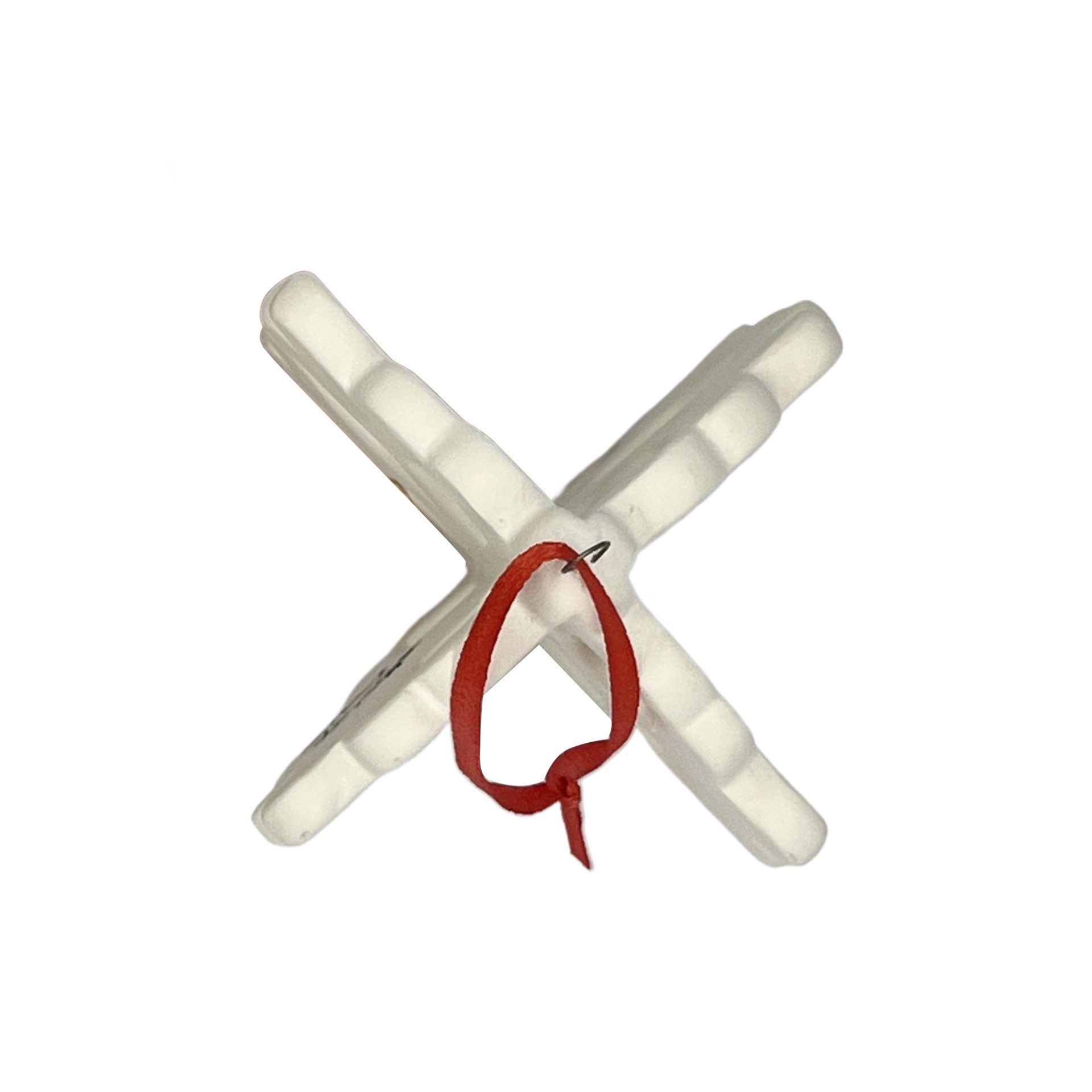 slide 3 of 5, 4" Diy Ceramic Slatted Snowflake Ornament By Make Market, 2.95 in x 2.95 in x 4 in