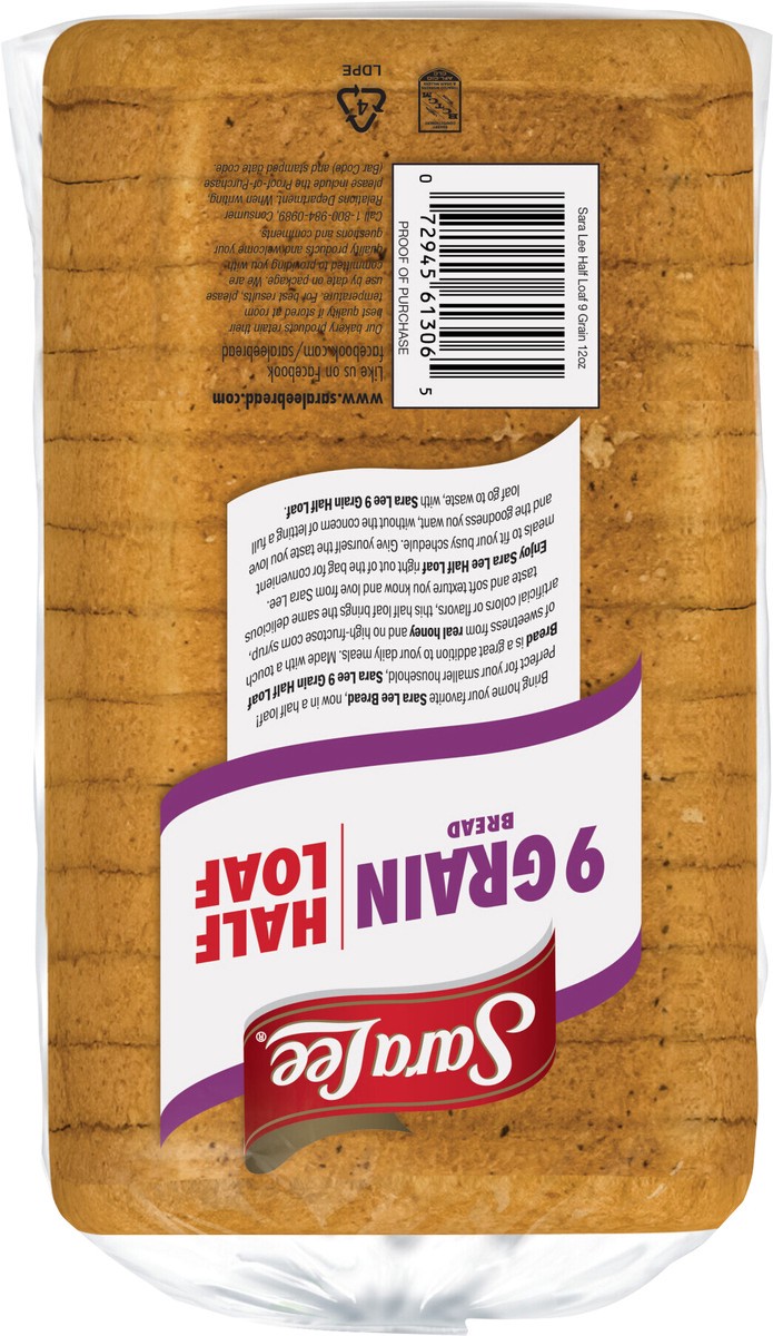slide 3 of 12, Sara Lee 9 Grain Half Loaf Bread, 12 oz, 12 oz