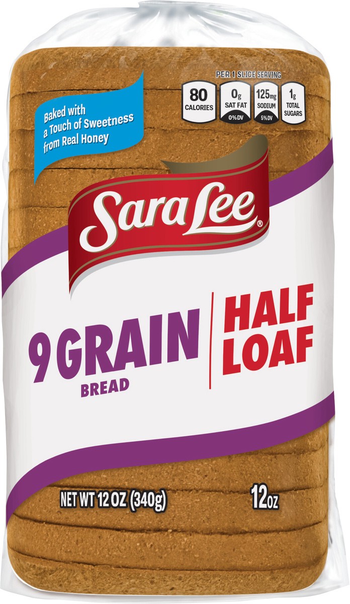 slide 2 of 12, Sara Lee 9 Grain Half Loaf Bread, 12 oz, 12 oz