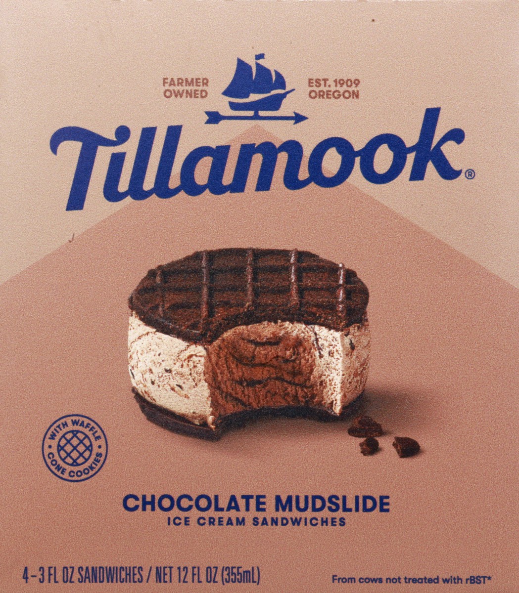 slide 13 of 13, Tillamook Ice Cream Sandwiches 4 ea, 4 ct