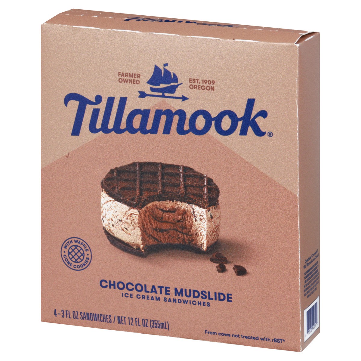 slide 6 of 13, Tillamook Ice Cream Sandwiches 4 ea, 4 ct