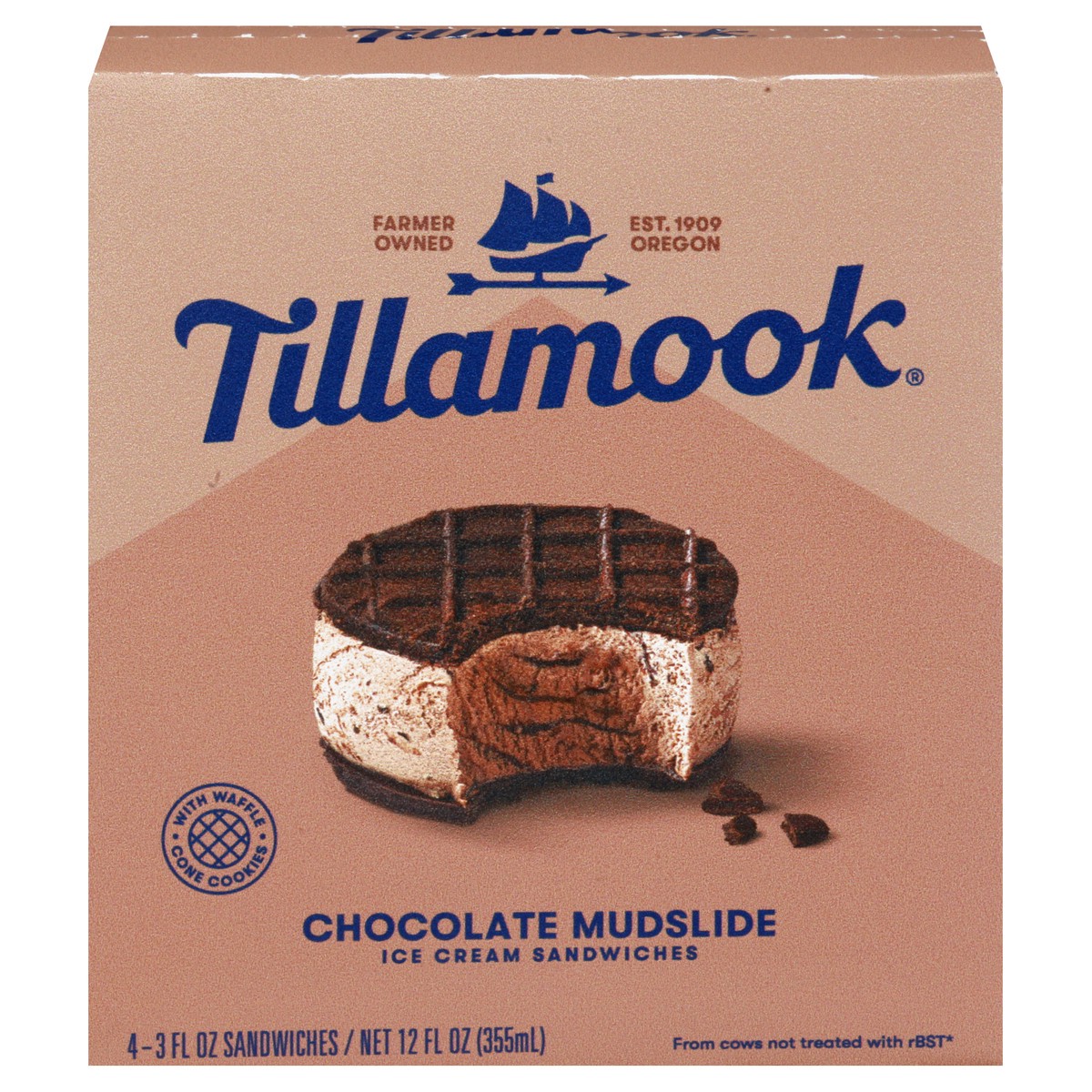 slide 1 of 13, Tillamook Ice Cream Sandwiches 4 ea, 4 ct