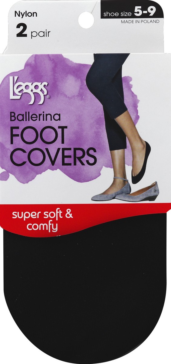 slide 2 of 2, L'eggs Ballerna Foot Covers, 2 ct