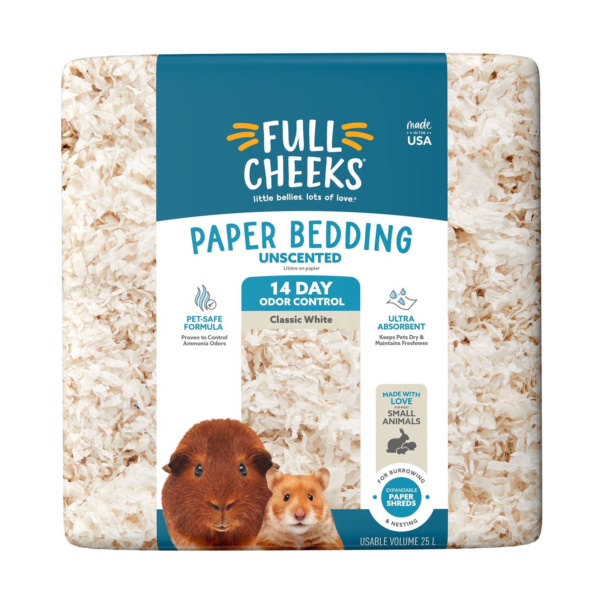 slide 1 of 1, Full Cheeks® Unscented Classic White Paper Bedding, 1 ct