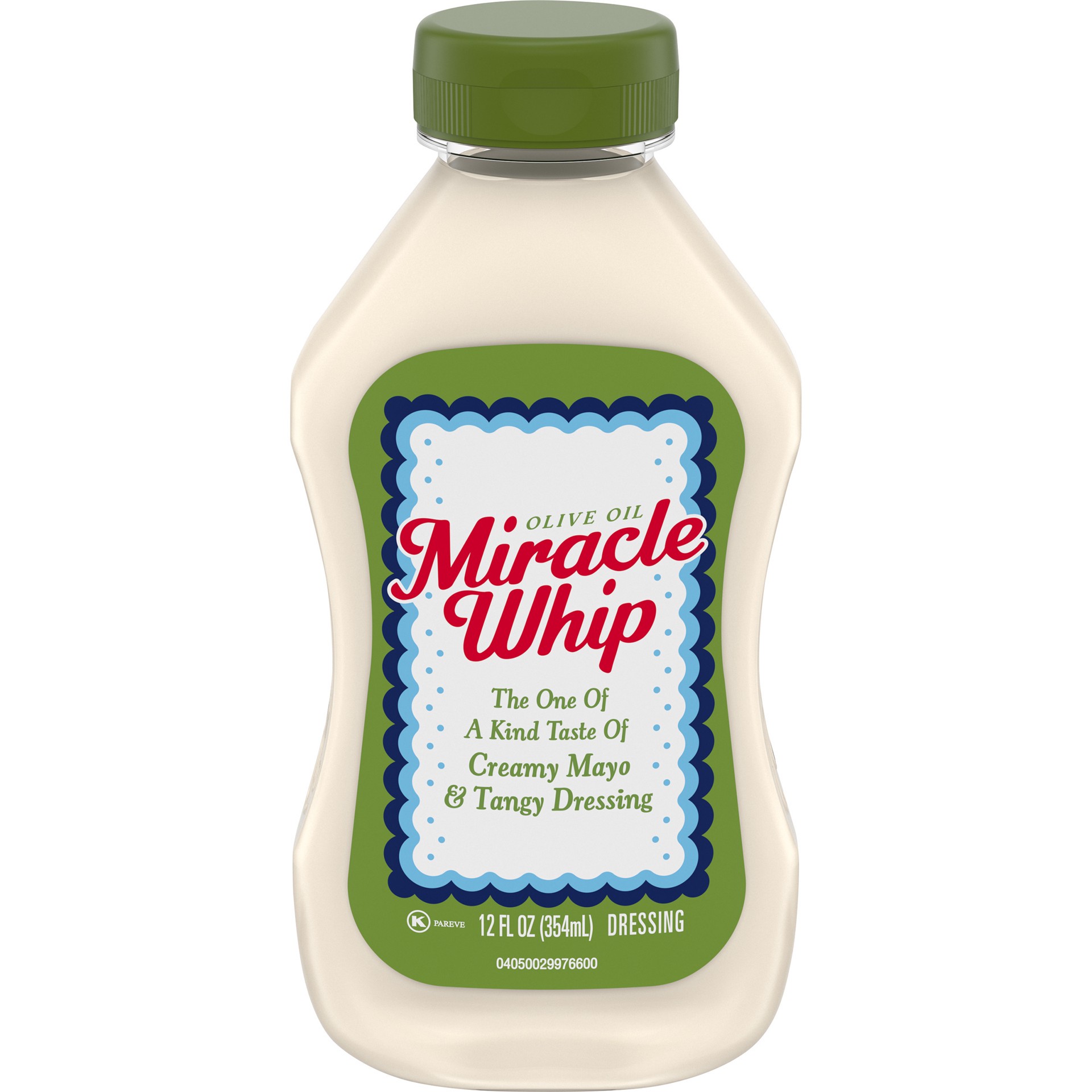 slide 1 of 5, Miracle Whip Dressing with Olive Oil, 12 fl oz Bottle, 12 fl oz