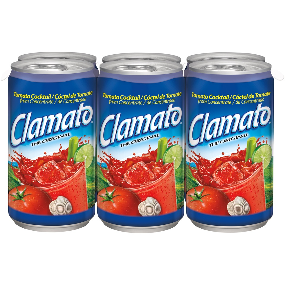 slide 2 of 4, Clamato Original Tomato Cocktail, 6 ct; 5.5 fl oz