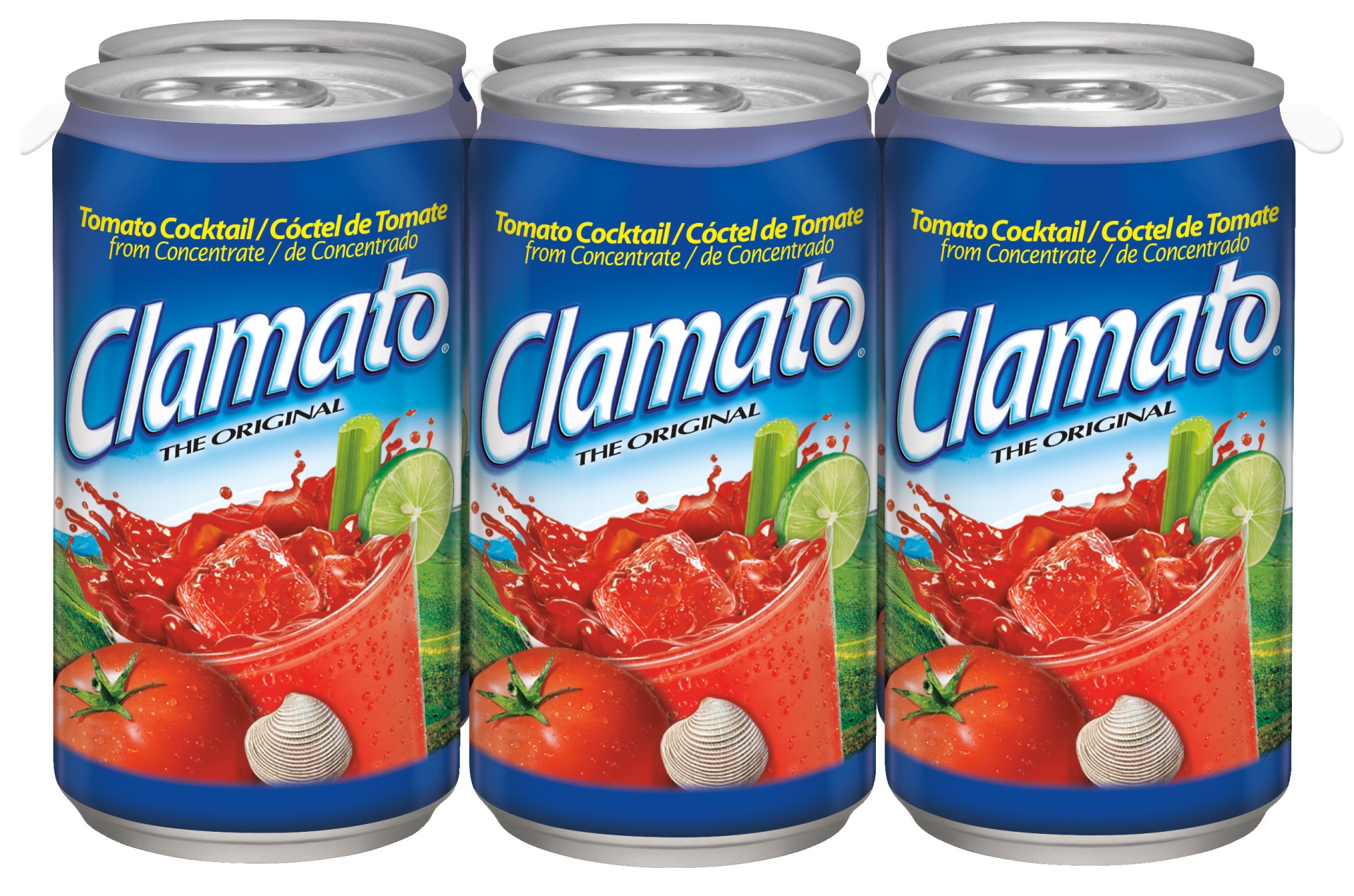 slide 1 of 4, Clamato Original Tomato Cocktail, 6 ct; 5.5 fl oz