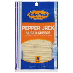 Dairy Fresh Pepper Jack Sliced Cheese - 8 ea
