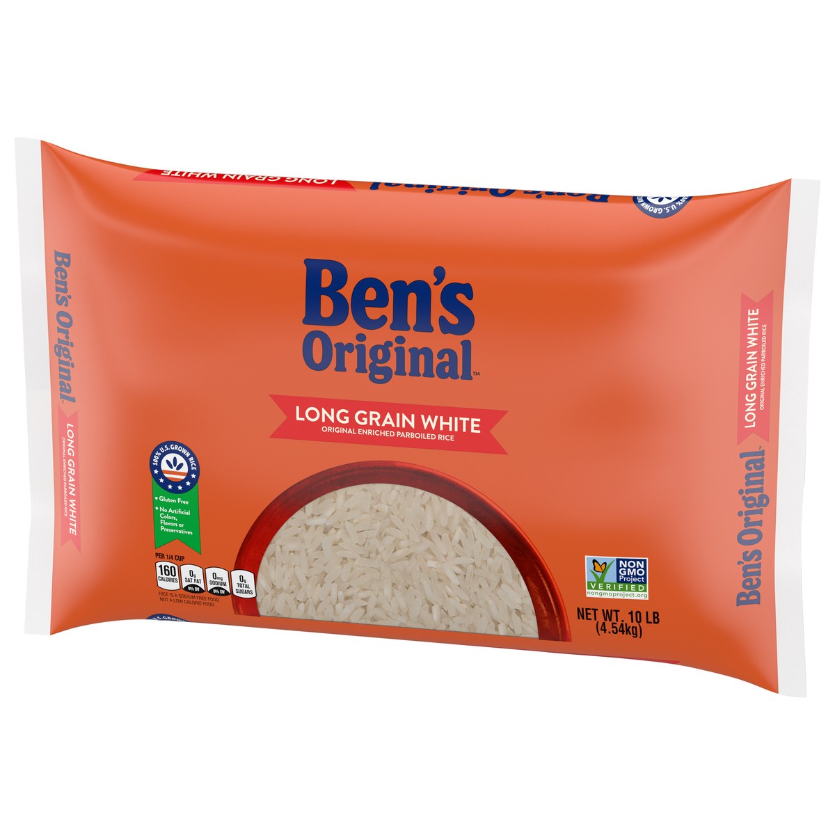 slide 4 of 11, BEN'S ORIGINAL™ Parboiled Long Grain White Enriched Dry Rice Bag 10 lb Unit, 10 lb