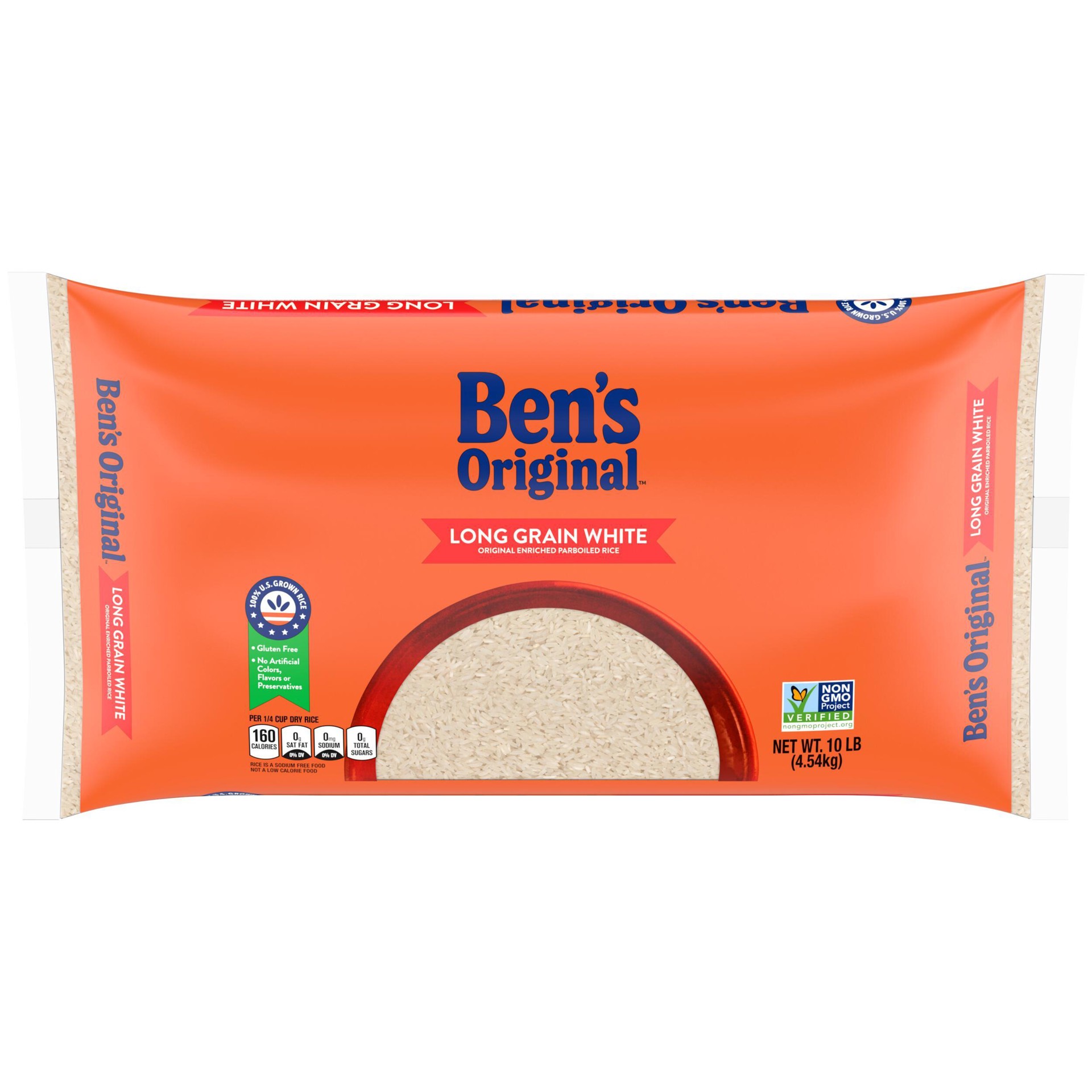 slide 1 of 11, BEN'S ORIGINAL™ Parboiled Long Grain White Enriched Dry Rice Bag 10 lb Unit, 10 lb