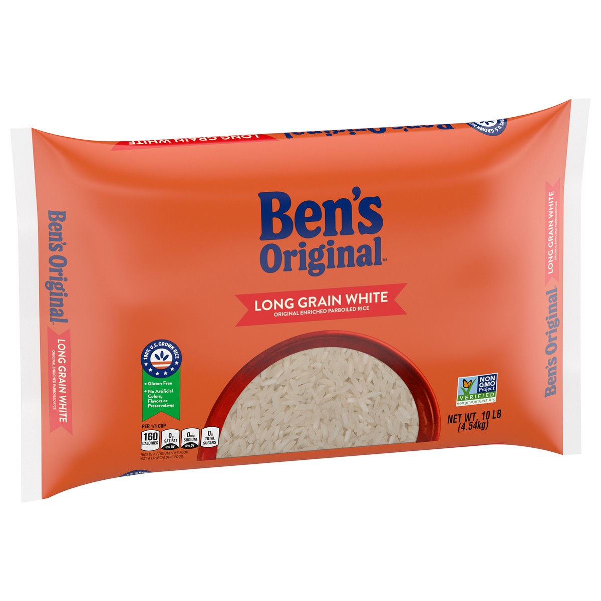 slide 3 of 11, BEN'S ORIGINAL™ Parboiled Long Grain White Enriched Dry Rice Bag 10 lb Unit, 10 lb