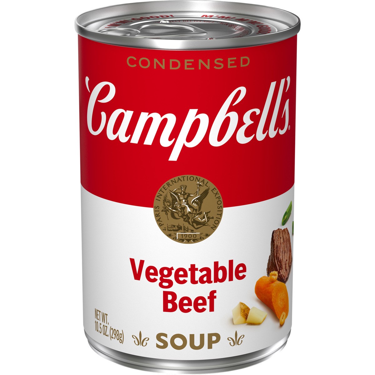 slide 1 of 5, Campbell's Condensed Vegetable Beef Soup, 10.5 oz Can, 10.5 oz