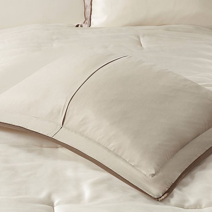 slide 7 of 10, Madison Park Genevieve Queen Comforter Set - Taupe/Brown, 7 ct