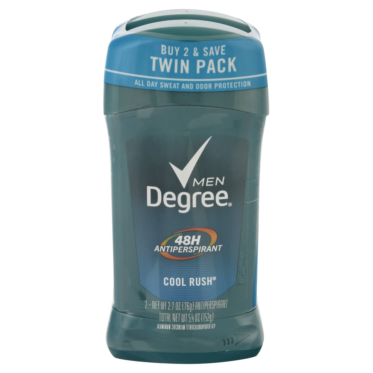 slide 1 of 2, Degree Men Dry Protection Cool Rush Antiperspirant Deodorant, 2 ct; 2.7 oz